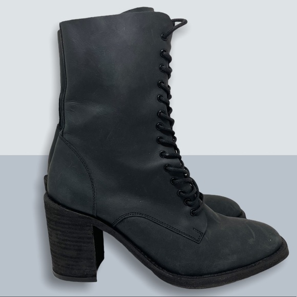 JEFFREY CAMPBELL Moto Lace Up Boots
